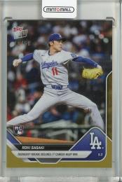 2025 Topps Now Roki Sasaki #137 Gold Foil Parallels【11/50 Jersey Number!!】 Los Angeles Dodgers