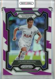 2023-24 Panini Prizm English Premier League Heung-Min Son Purple and White Stripes #125【39/92】 Tottenham Hotspur
