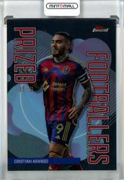 2024 Topps Finest MLS Cristian Arango Prized Footballers Black Refractors #PF13 Cristian Arango【2/10】 Real Salt Lake