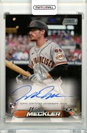 2024 Topps Stadium Club Wade Meckler Base Autograph Card Giants