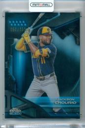 2026 Topps Chrome Black Jackson Chourio #91 Base Blue Refractor Parallel【057/150】 Brewers