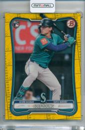 2026 Topps Bowman Baseball Cole Young #78 Base Yellow Pattern Parallel【53/75】 Mariners