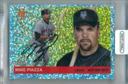 2025 Topps Chrome Platinum Anniversary Mike Piazza #465 Base Speckle Refractor Parallel【031/150】 Mets