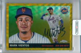2025 Topps Chrome Platinum Anniversary Mark Vientos #78 Base Gold Wave Refractor Parallel【43/50】 Mets