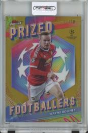 2023-24 TOPPS FINEST UEFA CLUB COMPETITIONS SOCCER Wayne Rooney Prized Footballers/Gold Refractors/#PF-17【47/50】 Manchester United ※裏面折れ有