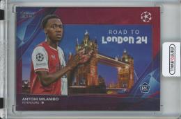 2023-24 TOPPS UEFA CLUB COMPETITIONS SOCCER Antoni Milambo Road to the Final/Red Foilboard/#RF-11/RC【4/5】 Feyenoord