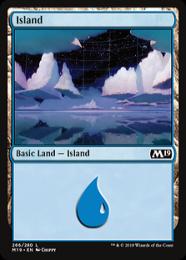 【M19】【ENG】【Foil】《島/Island》No.266