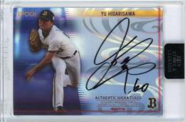 2019 EPOCH オリックス・バファローズ STARS & LEGENDS  左澤優 直筆サインカード 05/28 ※ケースにスレあり