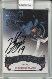 2024 EPOCH 日本プロ野球OBクラブオフィシャルカードセット 野球日本代表 キャリアアチーブメント 増井浩俊 TRIBUTE TO THE PAST 直筆サインカード(1stナンバー)銀版【01/25】