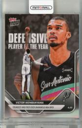 2025-26 Topps Now Victor Wembanyama Youngest and First-Ever Unanimous NBA DPOY #DPOY《角つぶれあり》
