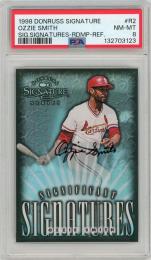 1998 DONRUSS Signature Series Ozzie Smith Significant Signatures #R2【1475/2000】【PSA8】《Near MINT-MINT》St. Louis Cardinals