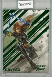 2022 Marvel Fleer Ultra Avengers  Black Window Green Foil #8