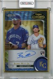 2022 Topps Gold Label Bobby Witt Jr. Framed Autographs Black #FA-BWJ RC【48/75】 Kansas City Royals