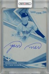 2022 Topps Bowman’s Best Yasser Mercedes Best of 2022 Autographs Printing Plates #B22-YME【1/1】 Minnesota Twins