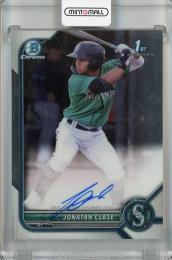 2022 Topps Bowman Jonatan Clase Chrome Prospect Autographs #CPA-JCL 1st Seattle Mariners