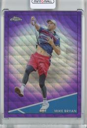 2021 Topps Chrome Tennis  Mike Bryan Purple Wave Refractors #73 41/199