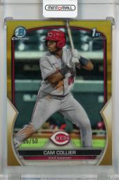 2023 Topps Bowman Cam Collier Chrome Prospects Gold #BCP-125 1st【35/50】 Cincinnati Reds