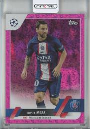 2022-23 Topps UEFA Club Competitions Lionel Messi Pink Mini-Diamond Paris Saint-Germain