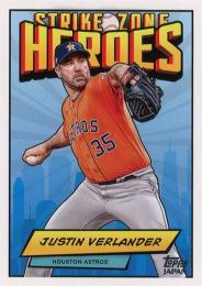 2024 Topps Japan Edition MLB #SZH-23 Justin Verlander インサートカード Strike Zone Heroes