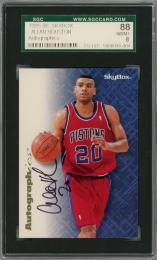 1996-97 SkyBox Premium Allan Houston Autographics【SGC 88 NM/MT】