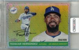 2025 Topps Chrome Platinum Anniversary Teoscar Hernandez Topps Refractors #39【204/499】