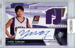2004-05 UPPER DECK SPx Yuta Tabuse Autographed Rookie Jersey #118 1999枚限定 /750
