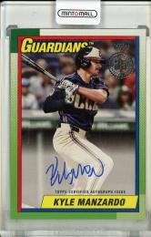 2025 Topps Series 2 Kyle Manzardo 1990 Topps Autographs Cleveland Guardians