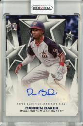 2025 Topps Series 1 Darren Baker Baseball Stars Autographs Washington Nationals