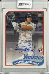2024 Topps Series 2 Jasson Dominguez 1989 Topps Autographs New York Yankees