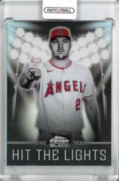 2025 Topps Chrome Black Mike Trout Hit the Lights Los Angeles Angels