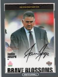 2019 BBM 日本ラグビーカード ラグビー ジェイミー・ジョセフ 直筆サインカード 29/30