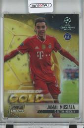 2020-21 Topps Stadium Club Chrome UEFA Champions League Jamal Musiala Glimpses of Gold/Gold/RC/#GG-JM【39/50】 FC Bayern Munchen