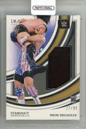 2022 PANINI Immaculate Collection WWE Standout Memorabilia #SMBBK Bron Breakker 【27/99】