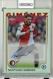 2024-25 Topps Chrome UEFA Club Competitions Santiago Gimenez Autographs #CAGZ