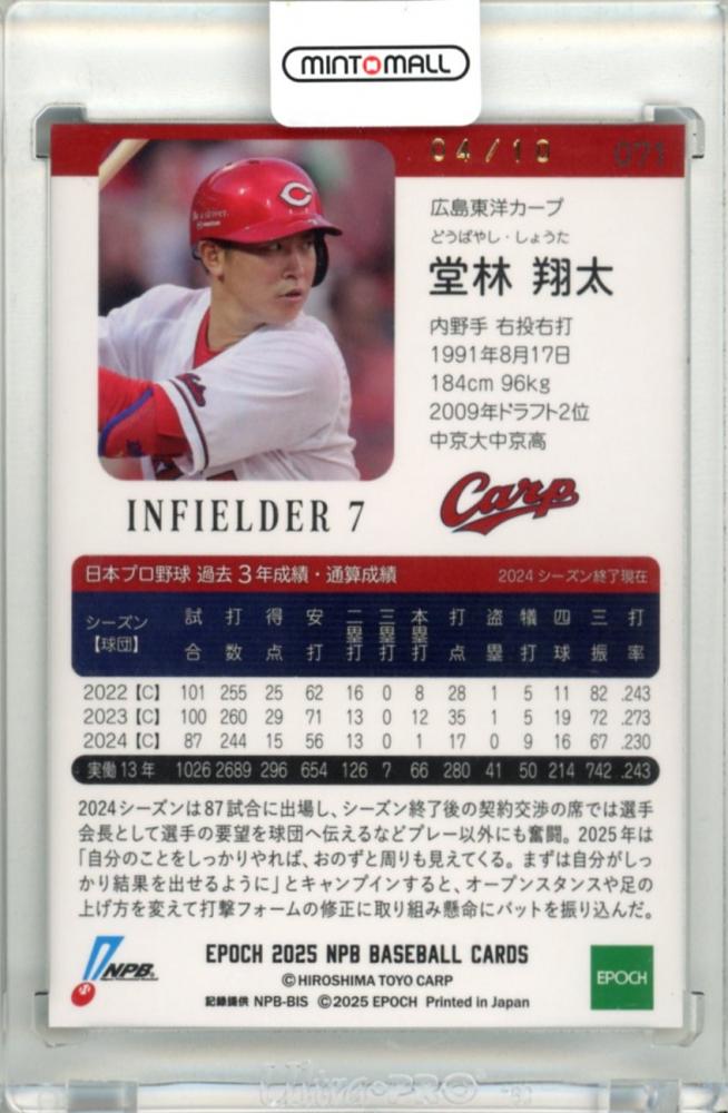 ミントモール / MINT 立川店 / 2025 EPOCH NPB プロ野球カード