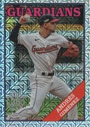 2023 Topps Update MLB #T88CU-73 Andres Gimenez インサートカード '88 Topps Silver Pack Chrome