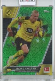 2021-22 Topps Bundesliga Japan Edition Soccer Cards Erling Haaland Base Japan Edition/Green/#30【81/99】 Borussia Dortmund