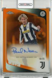 2025-26 Topps Chrome UEFA Club Competitions Pavel Nedved Legends Autographs Orange Refractors #CLAPN【18/25】