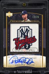 2008 Upper Deck Premier #DJ Derek Jeter Stitchings Autographs【13/25】 New York Yankees