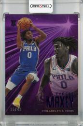 2020-21 Panini Chronicles Tyrese Maxey Essentials Purple #208 RC【35/49】 Philadelphia 76ers