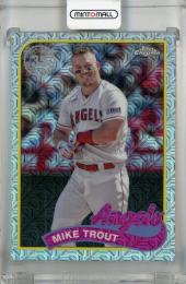 2024 TOPPS SERIES 2 Mike Trout 1989 Topps Baseball Chrome Silver Packs #2T89C-100 Los Angeles Angels