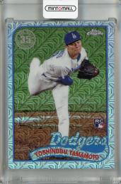 2024 TOPPS SERIES 2 Yoshinobu Yamamoto 1989 Topps Baseball Chrome Silver Packs #2T89C-26 RC Los Angeles Dodgers