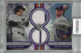 2024 TOPPS TRIBUTE Anthony Rizzo/Gerrit Cole Dual Relics Dual Player Purple #DR2-RC 【33/50】 New York Yankees