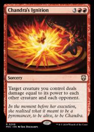 MTG チャンドラの灯の目覚め　日本語ファーストプレイスfoil ファーストプレイスFOIL】【日】チャンドラの灯の目覚め/Chandra's