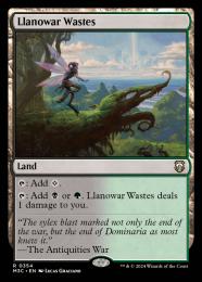【M3C】【ENG】【リップル・Foil】《ラノワールの荒原/Llanowar Wastes》