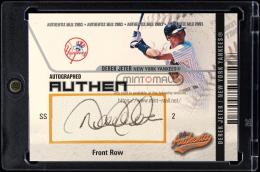 2003 Fleer Authentix #DJ Derek Jeter Autograph Front Row【39/50】 New York Yankees
