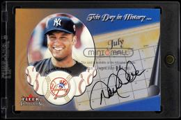 2002 Fleer Tradition #6 Derek Jeter This Day in History Autographs New York Yankees