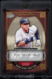 2009 Upper Deck Signature Stars Superstar Portraits Signatures #SP16 Derek Jeter Derek Jeter 【12/35】 New York Yankees