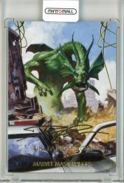 2020 Upper Deck Marvel Masterpieces  Fin Fang Foom Base Gold Foil Signature Series