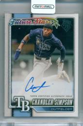 2026 Topps Series 1 Baseball Chandler Simpson #342 Autograph Card Rays